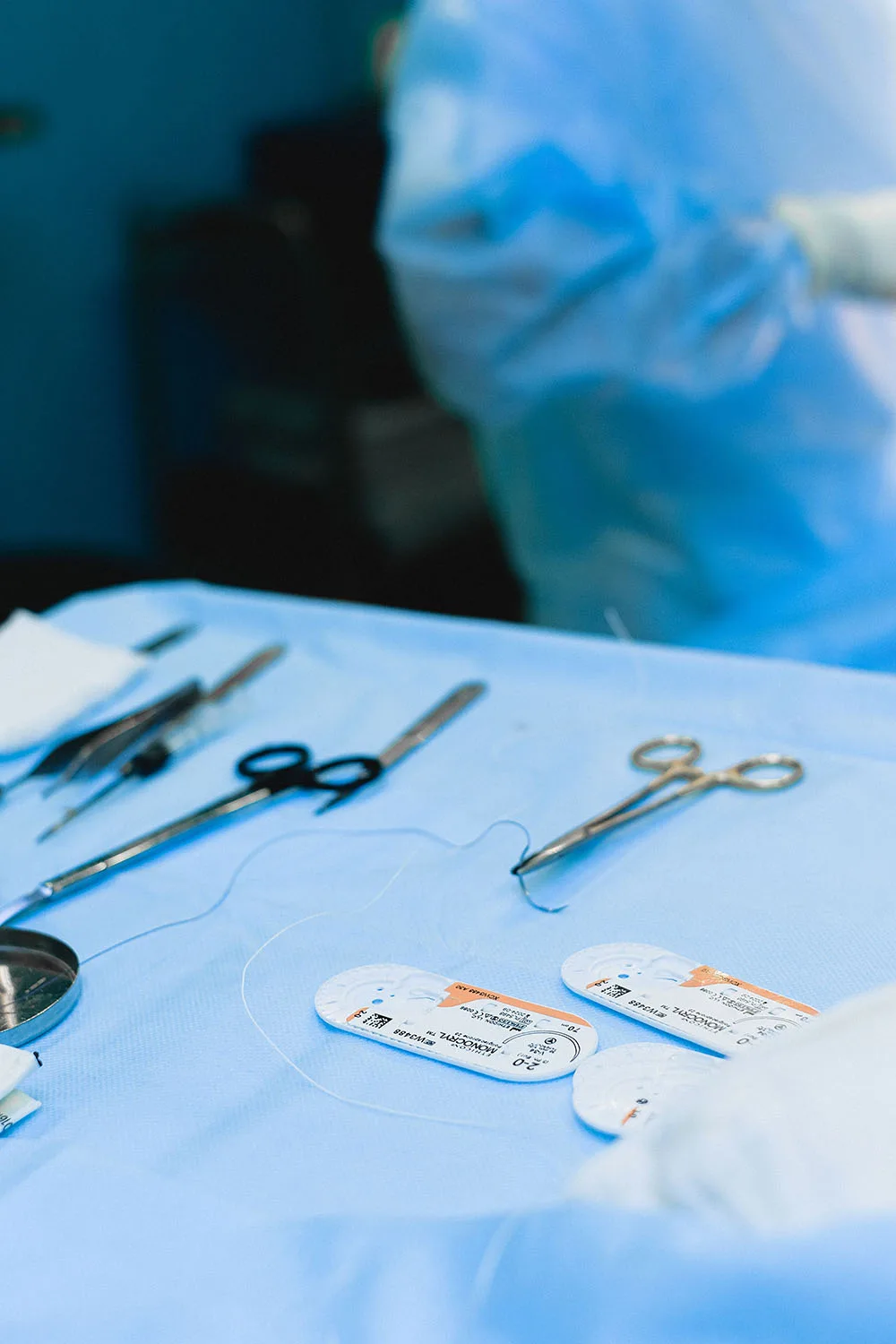 Medical team in hospital corridor