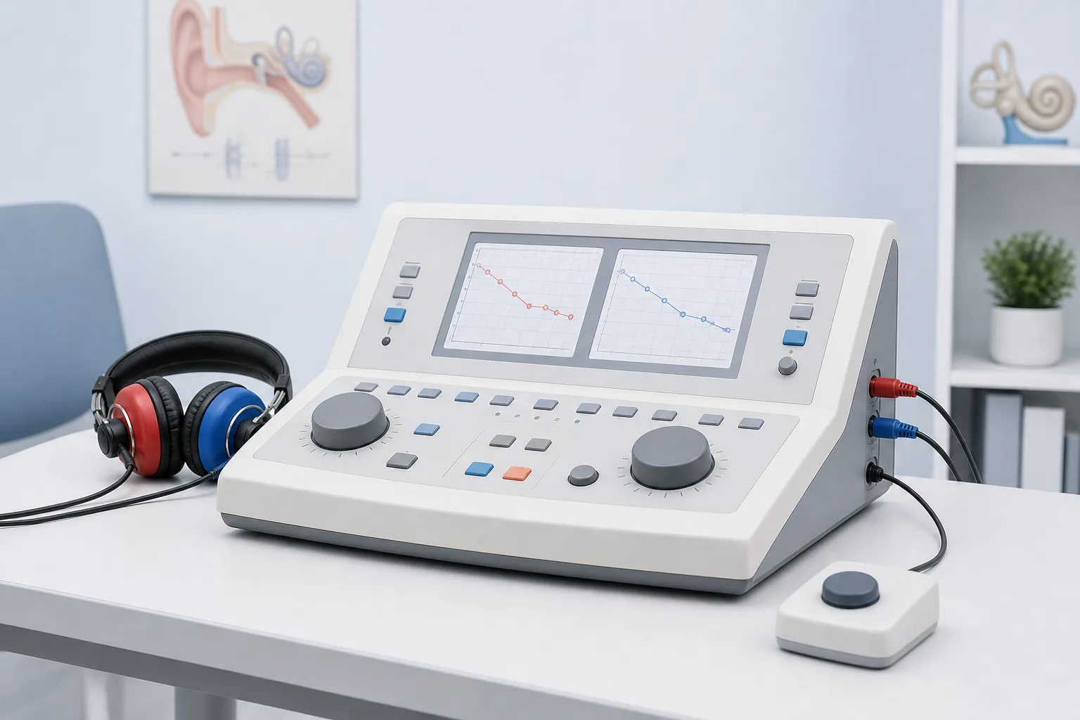 The clinical audiometry device