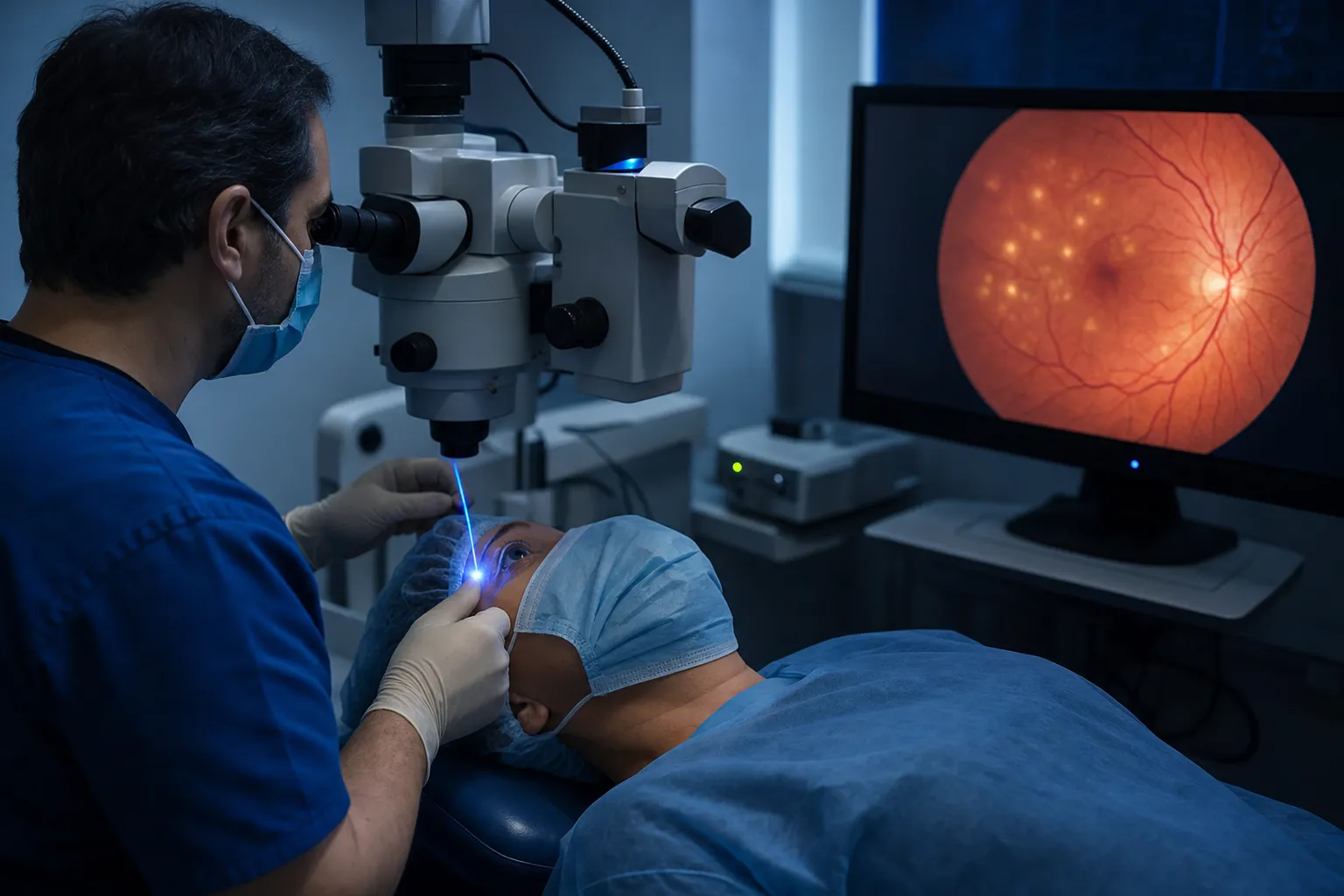 Retinal laser