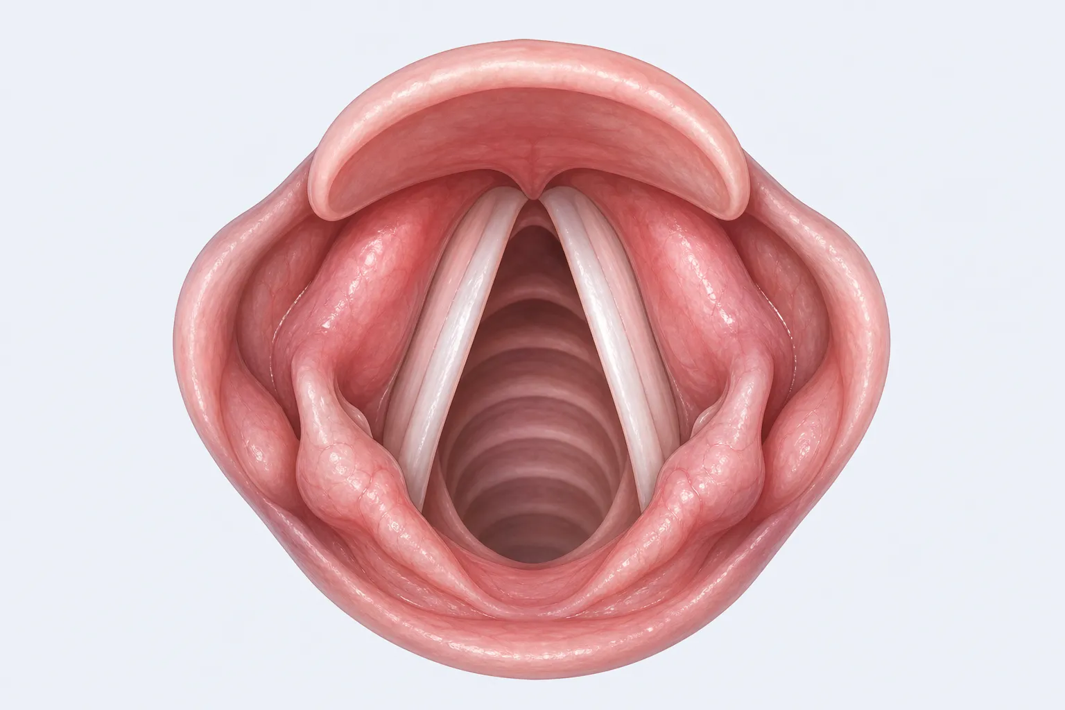 Anatomy of the larynx and vocal cords
