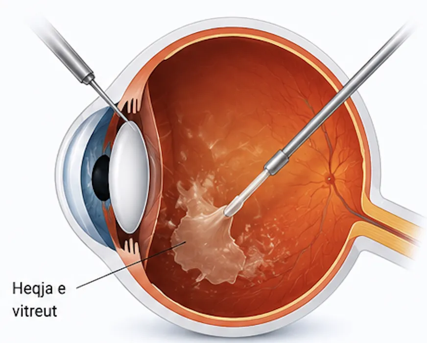 Vitrectomy: removal of the vitreous